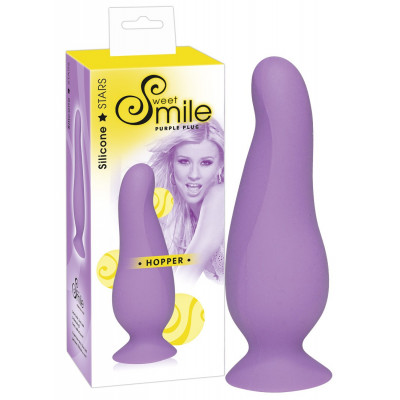 FALLO ANALE ANATOMICO SWEET SMILE \"HOPPER\" VIOLA - 10 CM